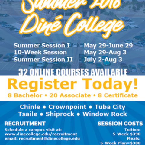 Diné College Recruitment - Navajo Times Summer 2018 Advertisement