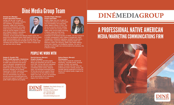 Diné Media Group - Brochure Outside