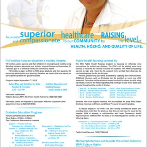 Tséhootsooí Medical Center - Navajo Times Full-page Ad