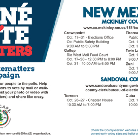 Navajo Nation Polling Places - New Mexico 2